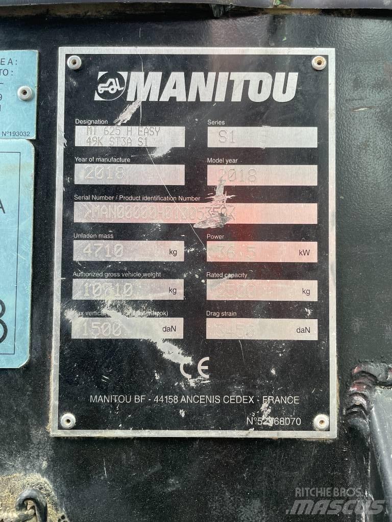 Manitou MT 625 H Sollevatori telescopici