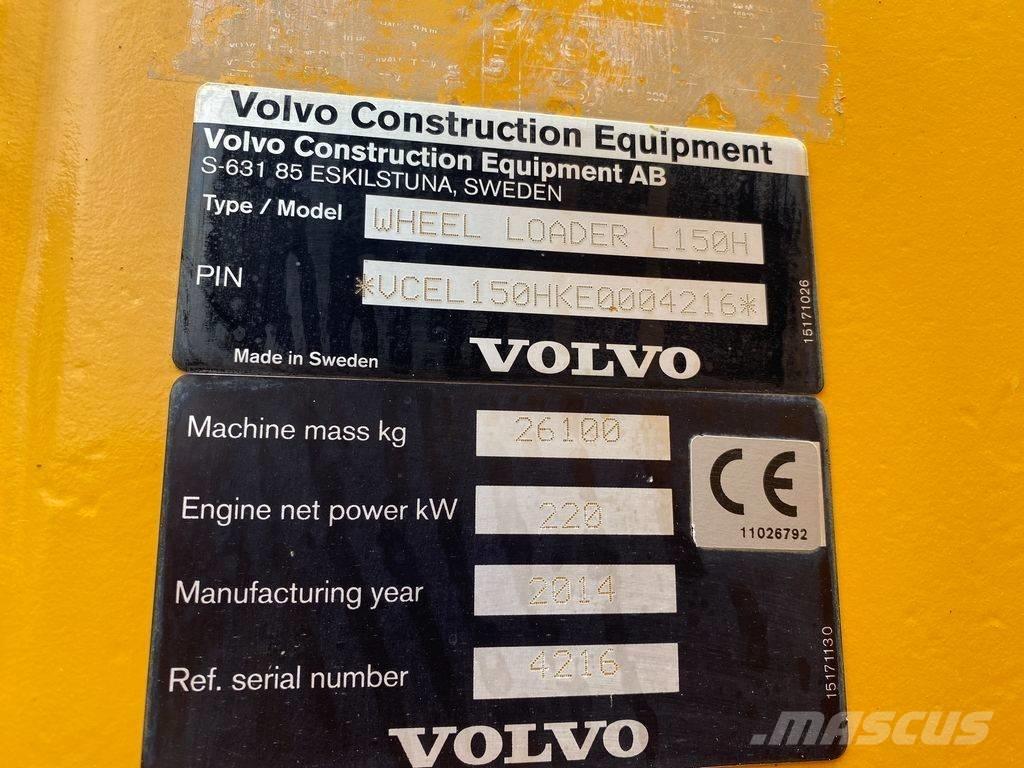 Volvo L 150 H Pale gommate