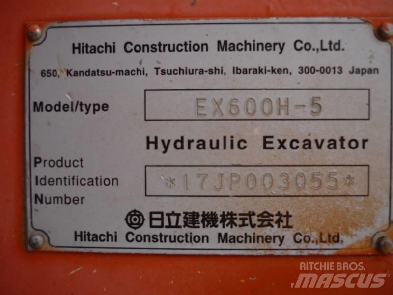 Hitachi EX 600 H-5 Escavatori cingolati