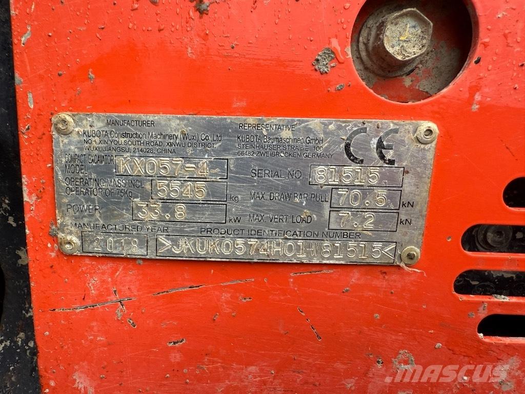 Kubota KX 057-4 Miniescavatori