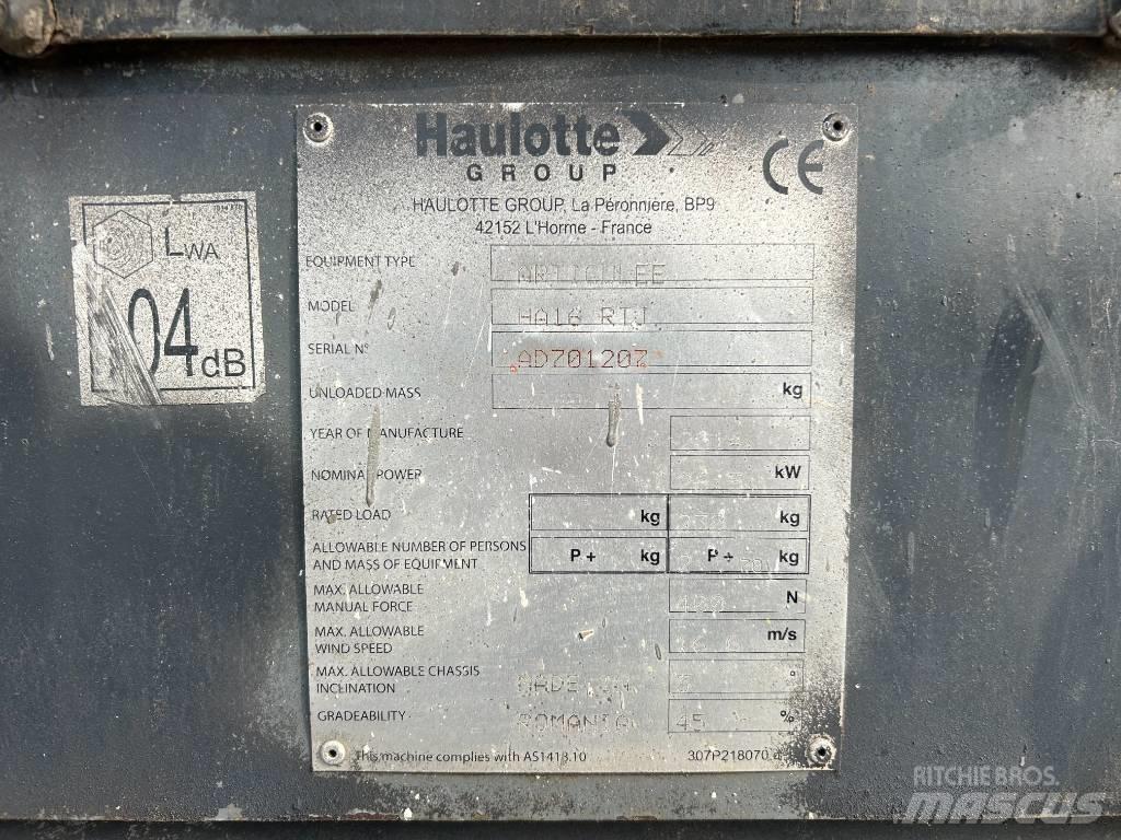 Haulotte HA16RTJ Piattaforme a braccio articolato