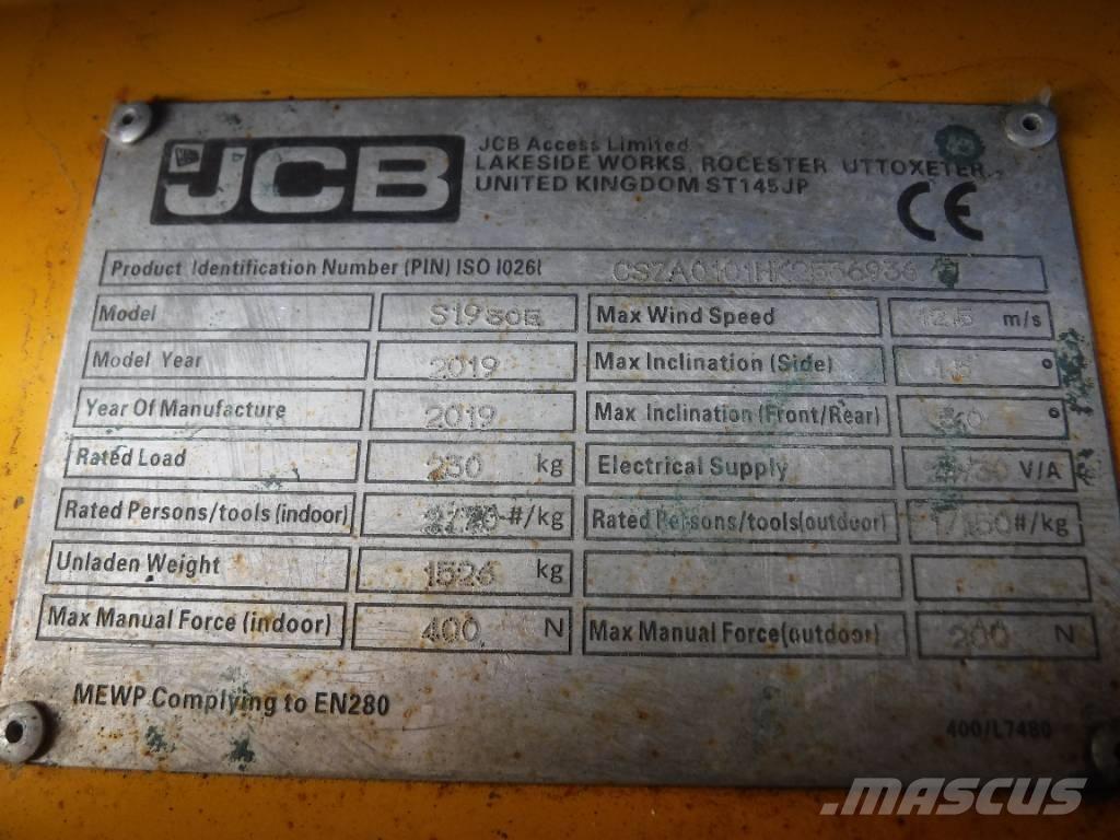 JCB S 1930 E Piattaforme a pantografo