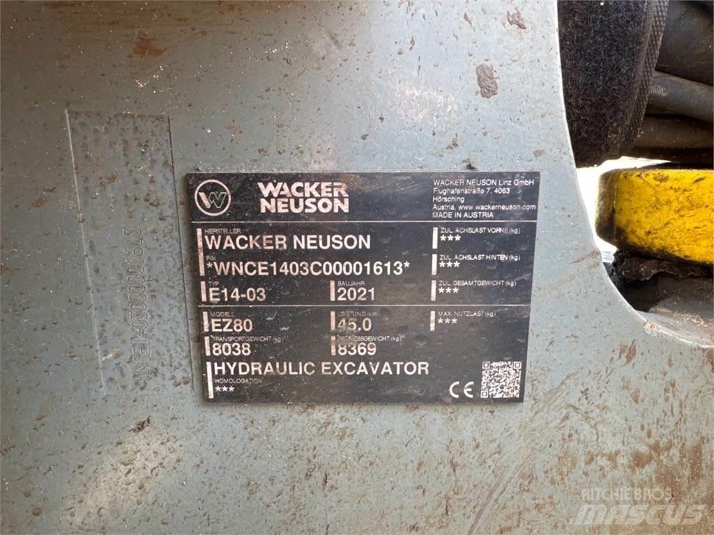Wacker Neuson EZ80 Escavatori cingolati