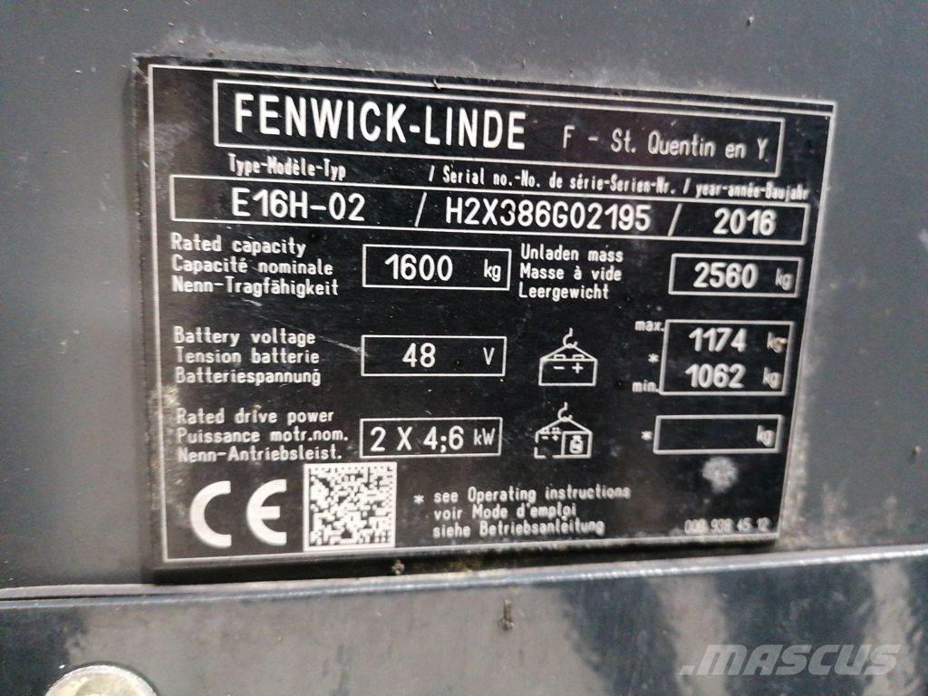 Linde E16H-02 Carrelli elevatori elettrici