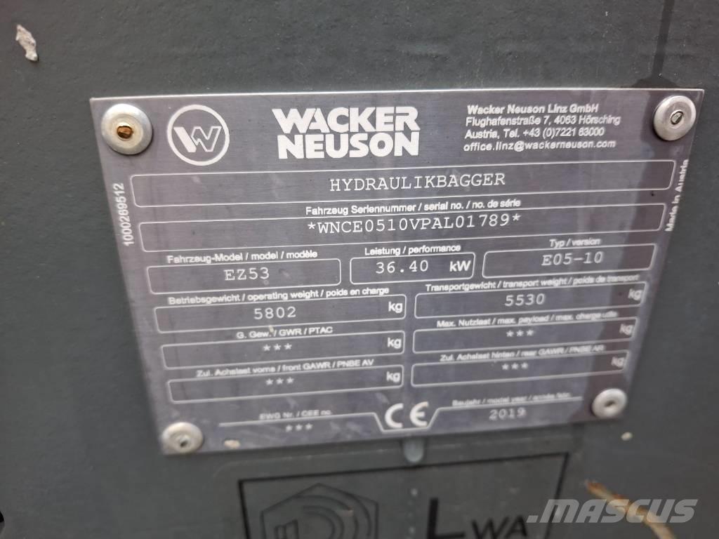 Wacker Neuson EZ 53 Miniescavatori