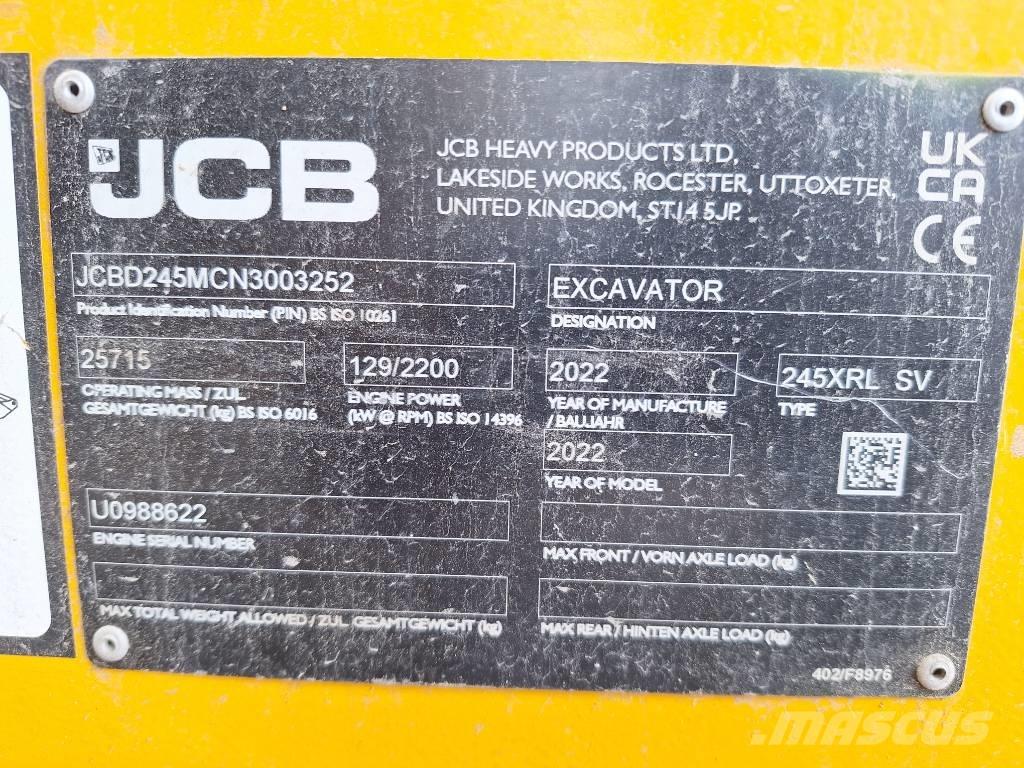 JCB 245 XR LC Escavatori cingolati