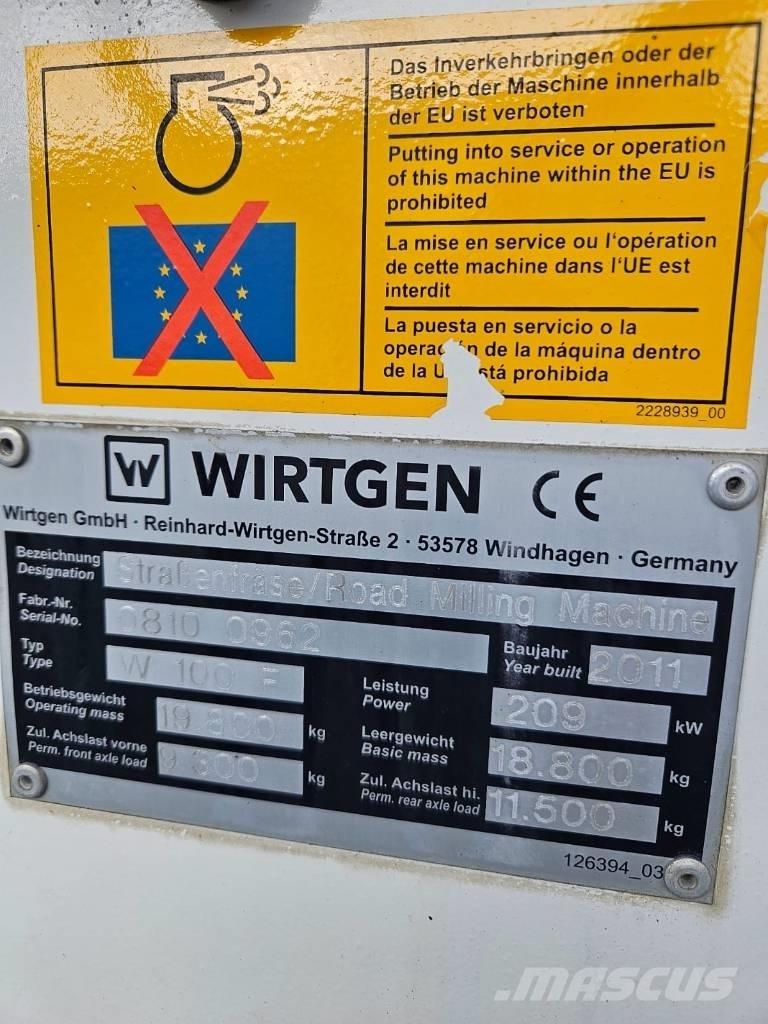 Wirtgen W 100 F Fresa a freddo per asfalto