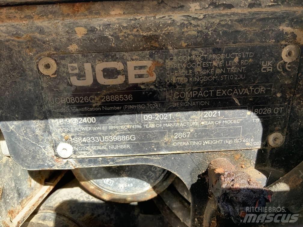 JCB 8026 CTS Miniescavatori