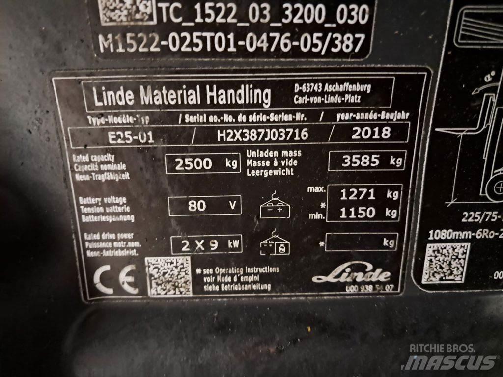 Linde E25-01 Carrelli elevatori elettrici