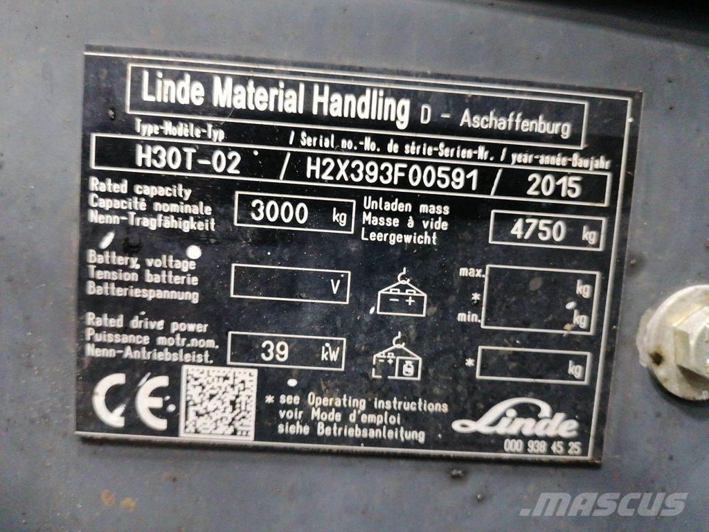 Linde H30T-02 Carrelli elevatori GPL