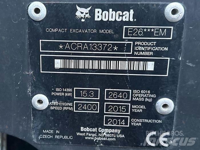 Bobcat E26 Miniescavatori
