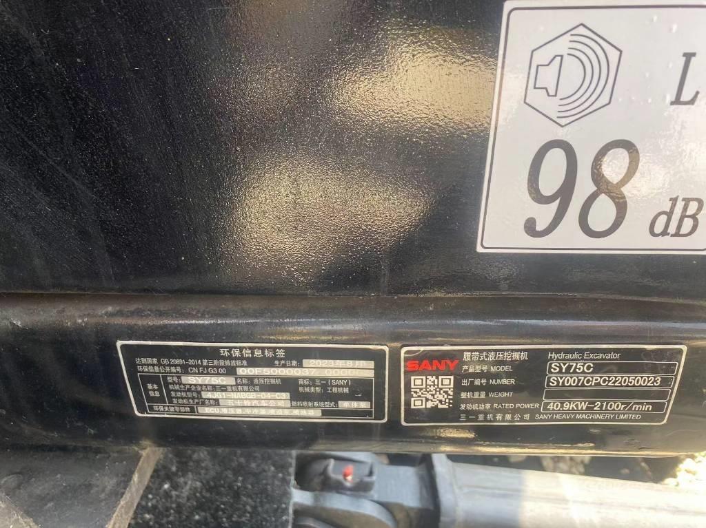 Sany SY75C Escavatori cingolati