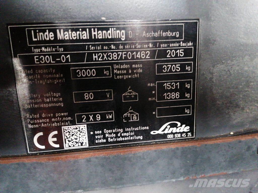 Linde E30L-01 Carrelli elevatori elettrici