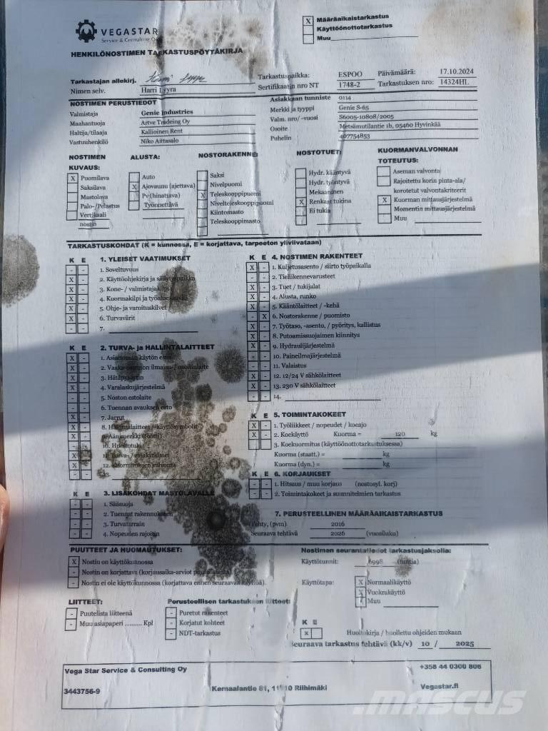 Genie S 65 RT Piattaforme a braccio telescopico