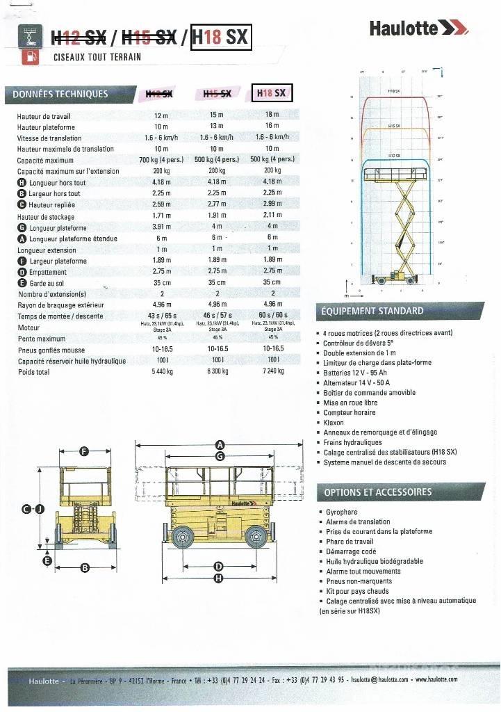Haulotte H 18 SX Piattaforme a pantografo