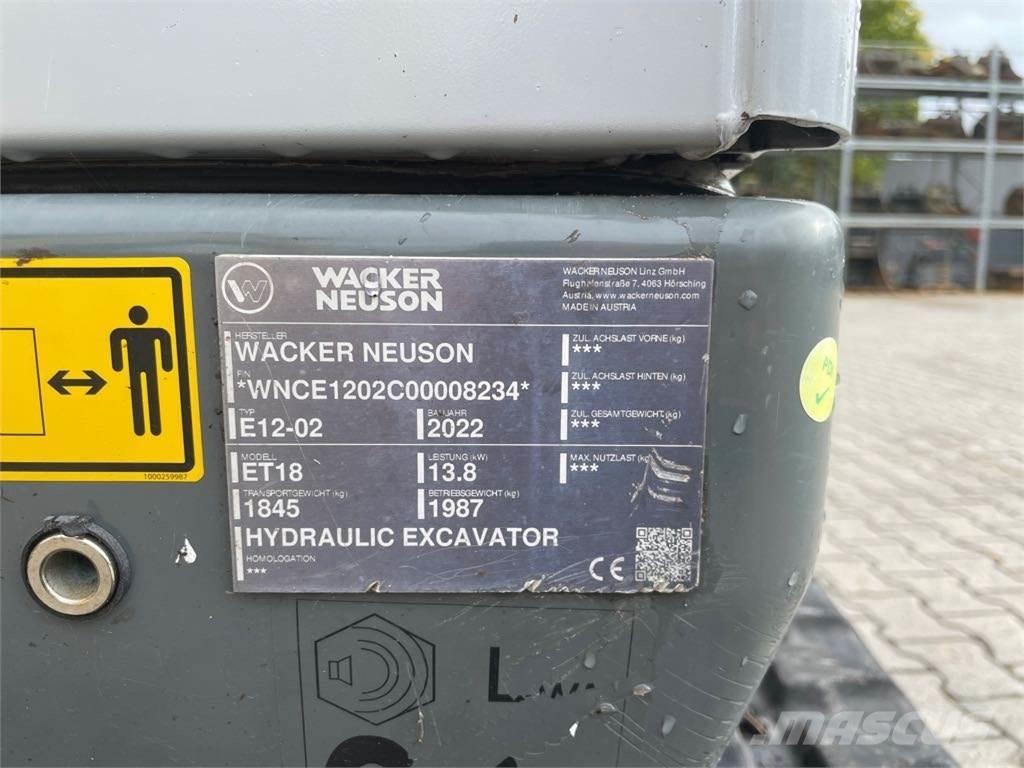 Wacker Neuson ET18 Escavatori cingolati