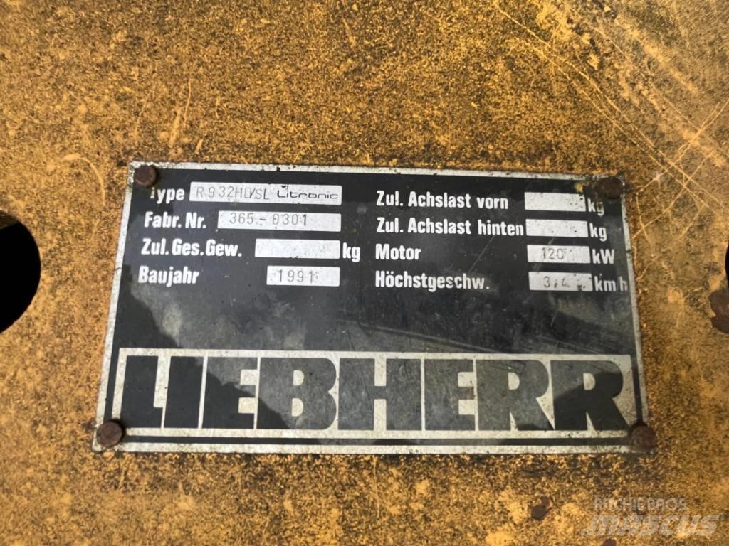 Liebherr 932 Escavatori cingolati
