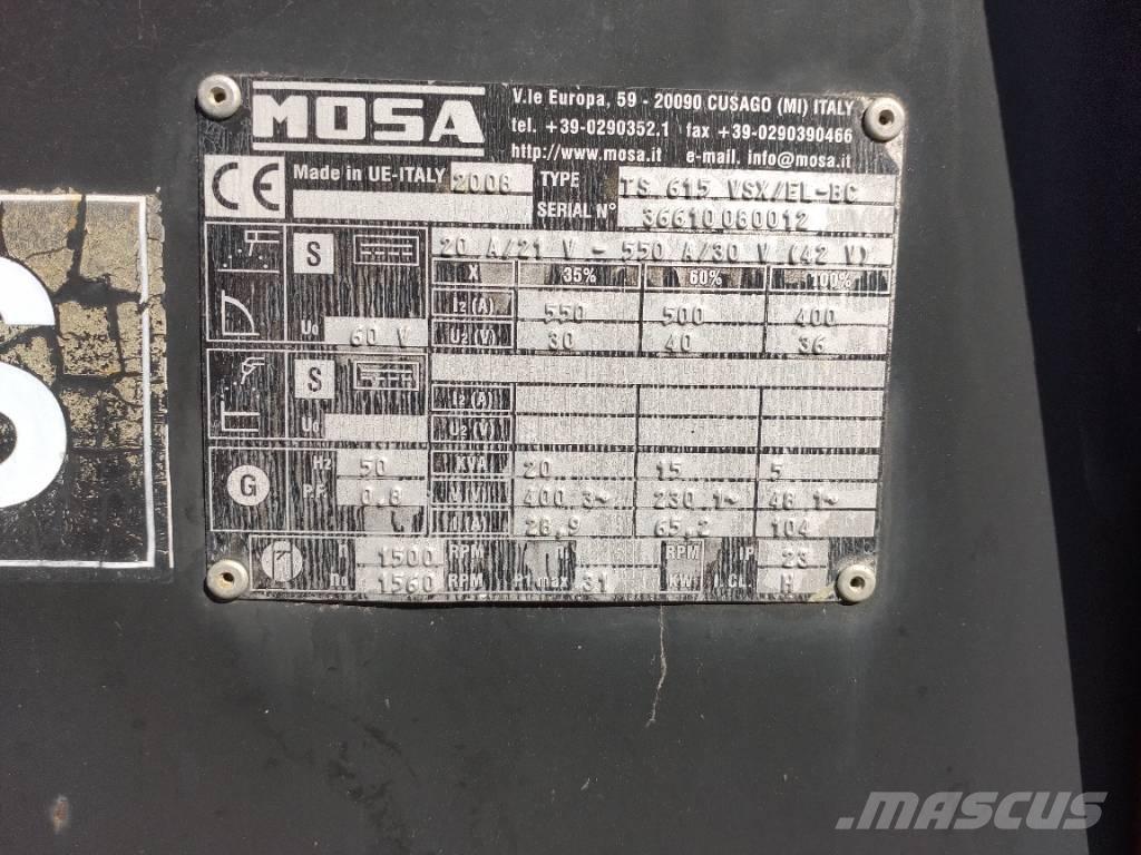 Mosa TS615 - VSX/EL-BC Attrezzature per saldature