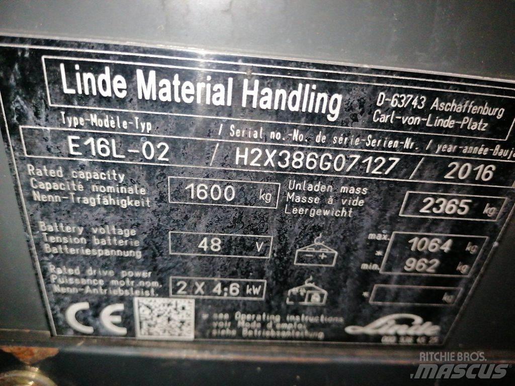 Linde E16L-02 Carrelli elevatori elettrici