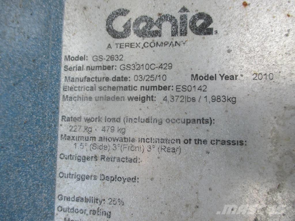 Genie GS 2632 Piattaforme a pantografo