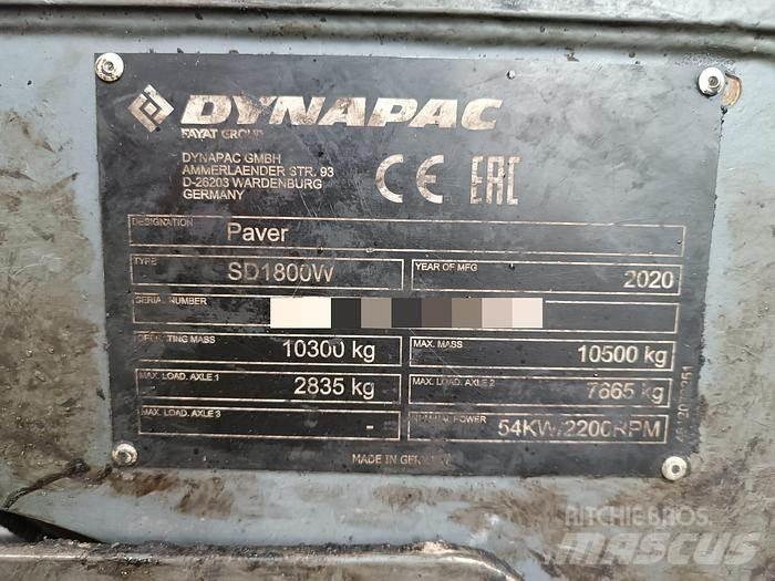 Dynapac SD1800W Finitrici