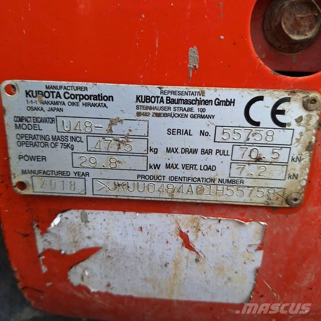 Kubota U 48-4 Miniescavatori