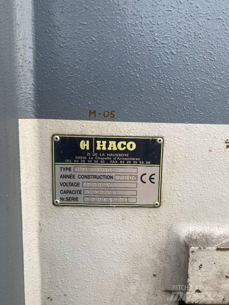  guillotine haco 3006 Attrezzature per saldature
