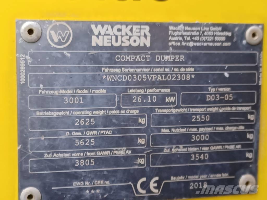 Wacker Neuson 3001 Mini dumper