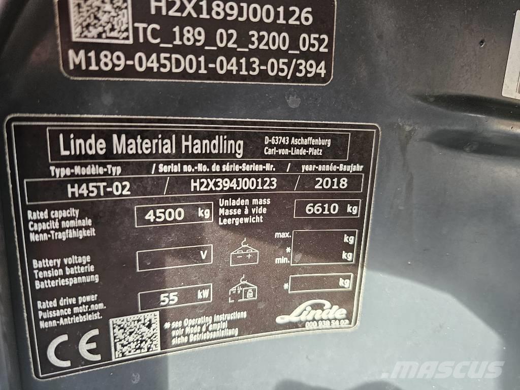 Linde H45T-02 Carrelli elevatori GPL