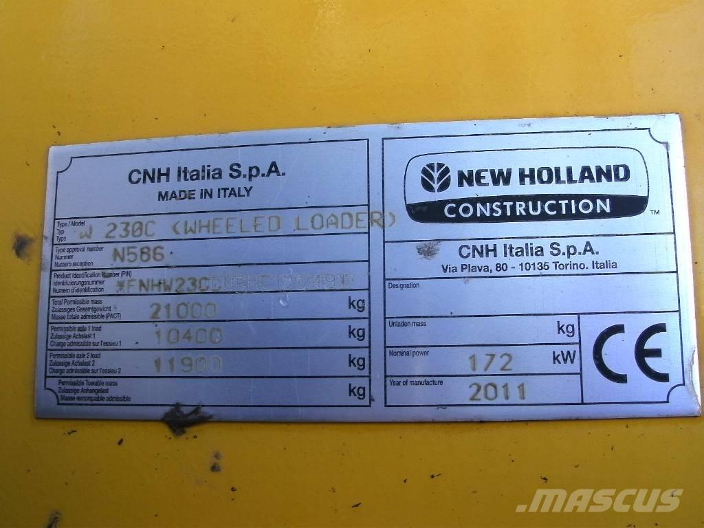 New Holland W 230 C Pale gommate