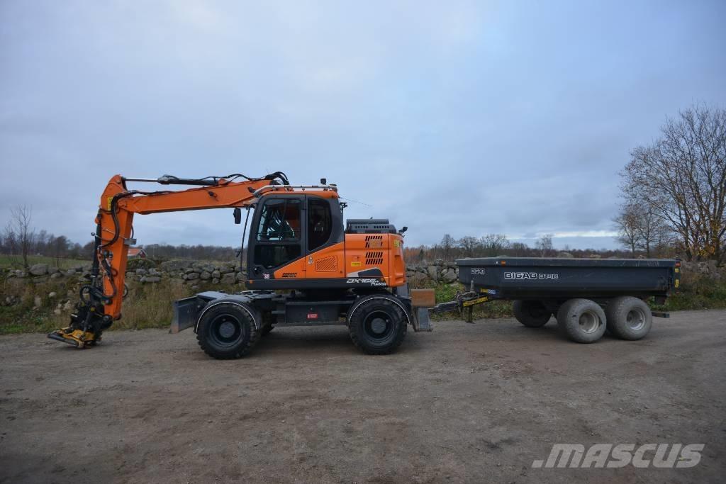 Doosan DX 165 W-5 Escavatori gommati