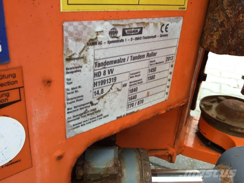 Hamm HD 8 VV Rulli a doppio tamburo