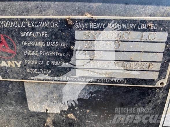 Sany SY265CLR Escavatori cingolati