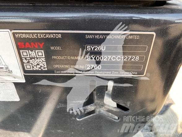 Sany SY26U Miniescavatori