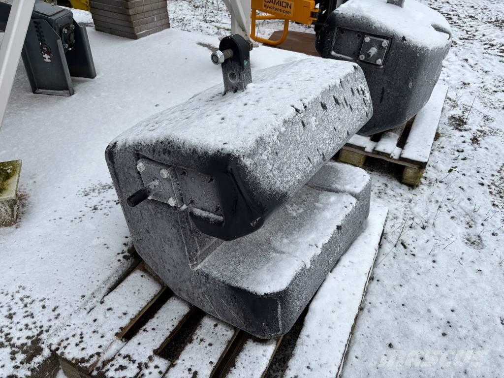  Lisäpaino 1000kg Zavorre anteriori