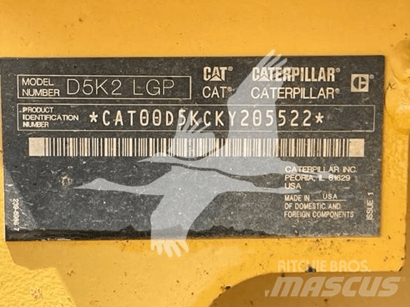CAT D5K2 LGP Dozer cingolati