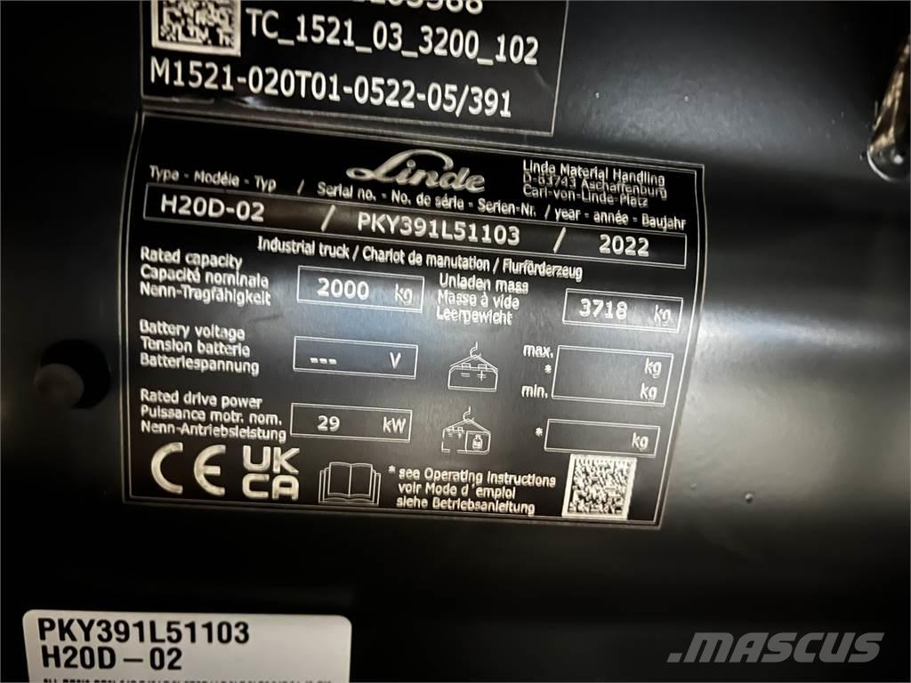 Linde H20D Carrelli elevatori diesel