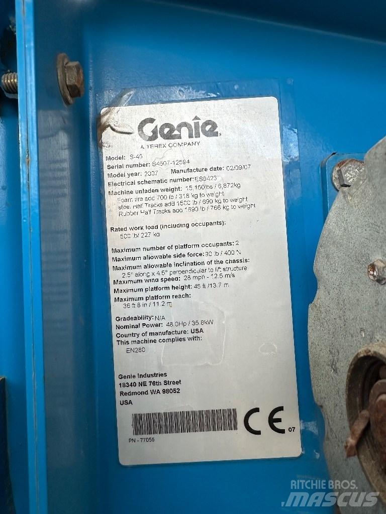Genie s45 Piattaforme a braccio telescopico