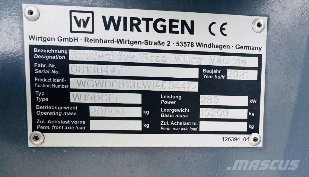 Wirtgen W 150 CFi Fresa a freddo per asfalto