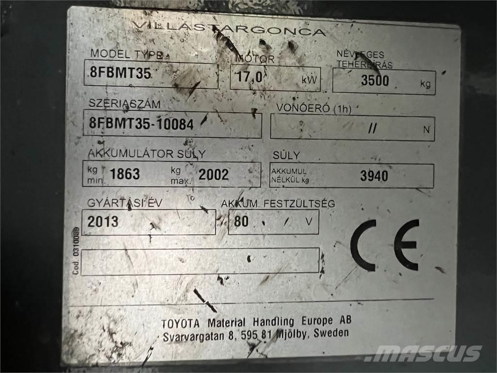 Toyota 8FBMT35 Carrelli elevatori elettrici