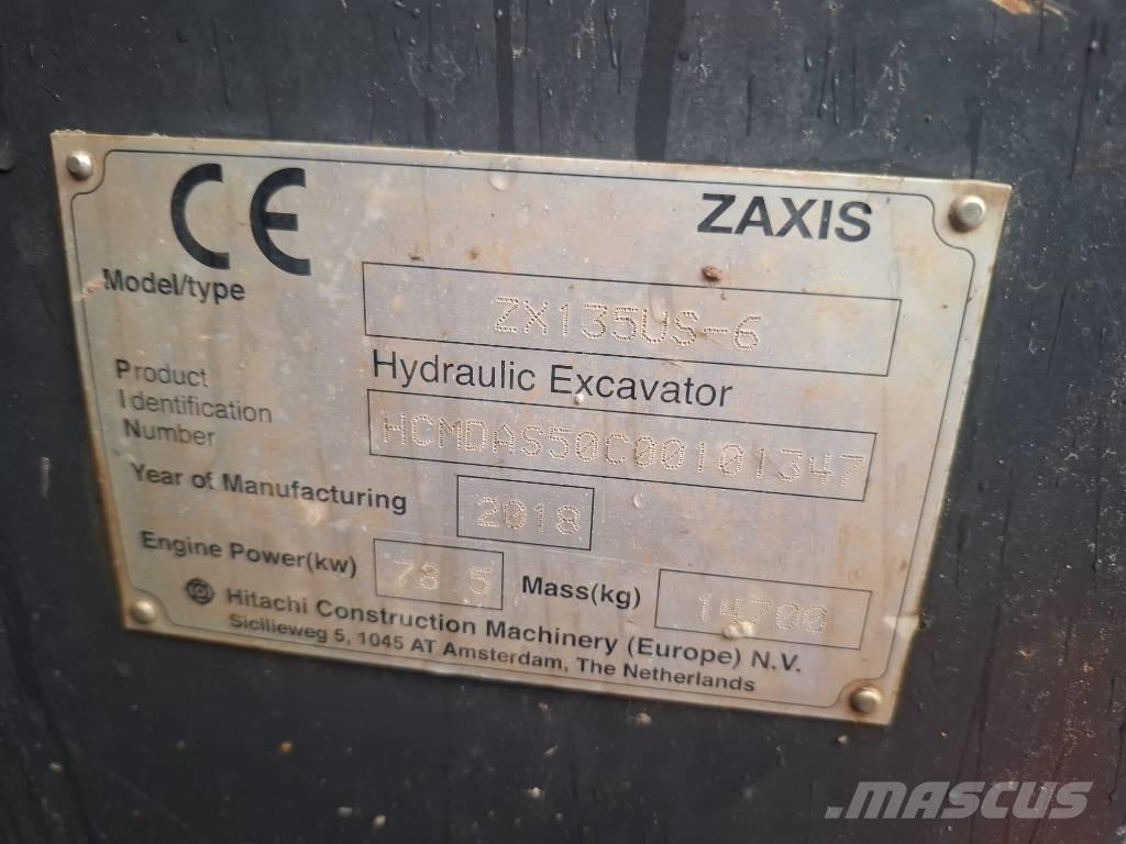 Hitachi ZX 135 US-6 Escavatori cingolati