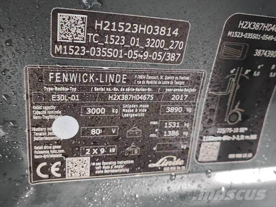 Linde E30L-01 Carrelli elevatori elettrici