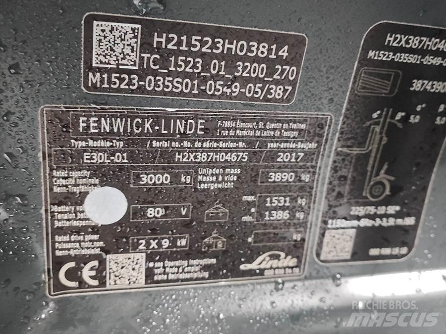 Linde E30L-01 Carrelli elevatori elettrici