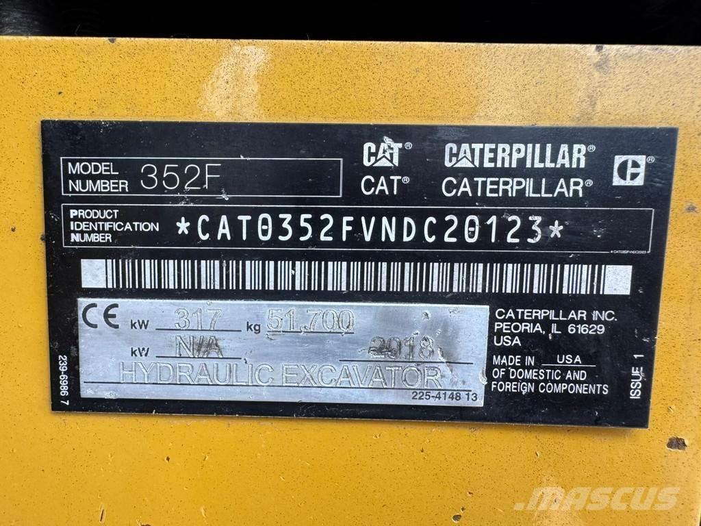 CAT 352F Escavatori cingolati