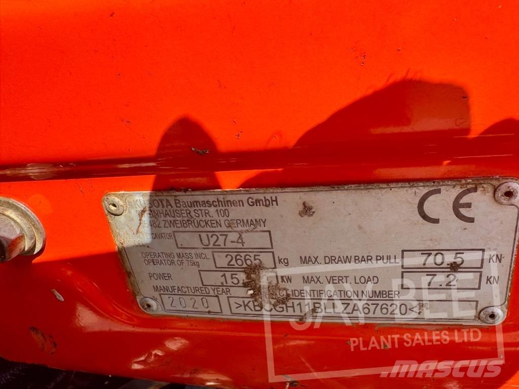 Kubota U 27-4 Miniescavatori