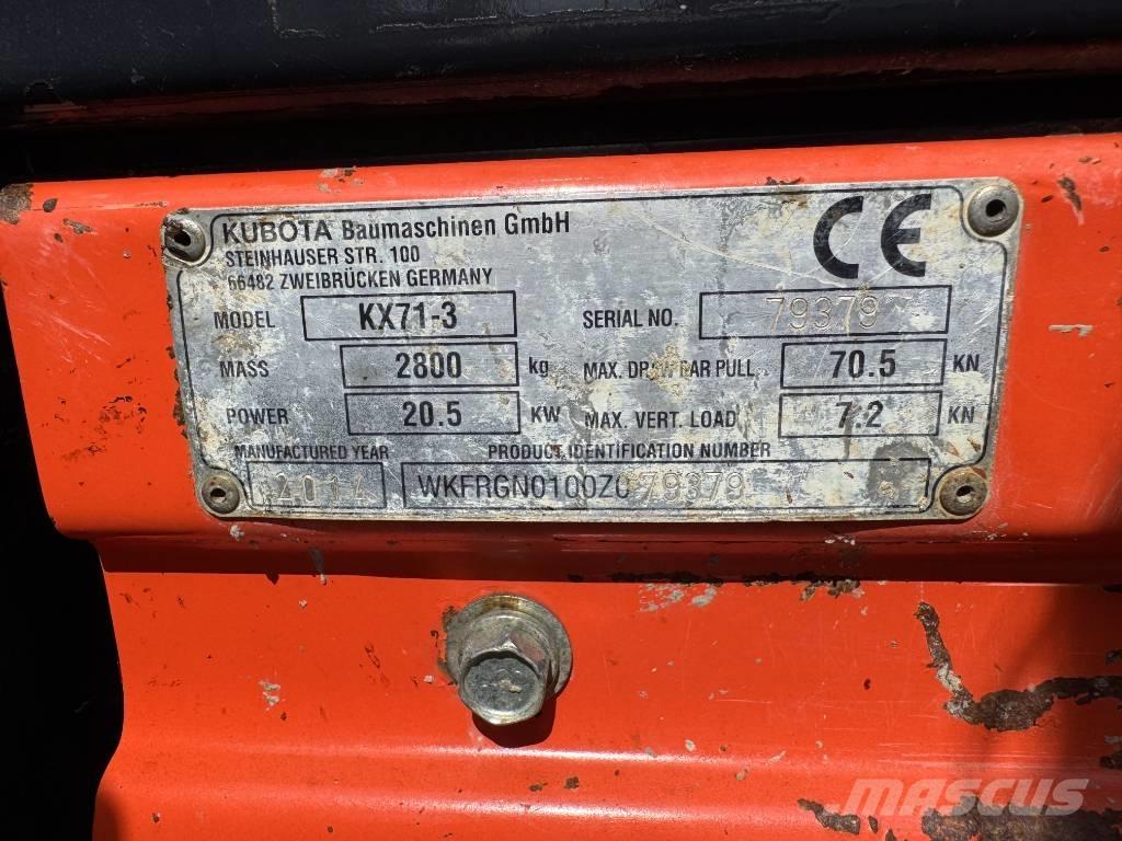 Kubota KX 71-3 Miniescavatori