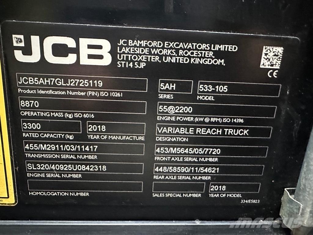 JCB 533-105 Sollevatori telescopici