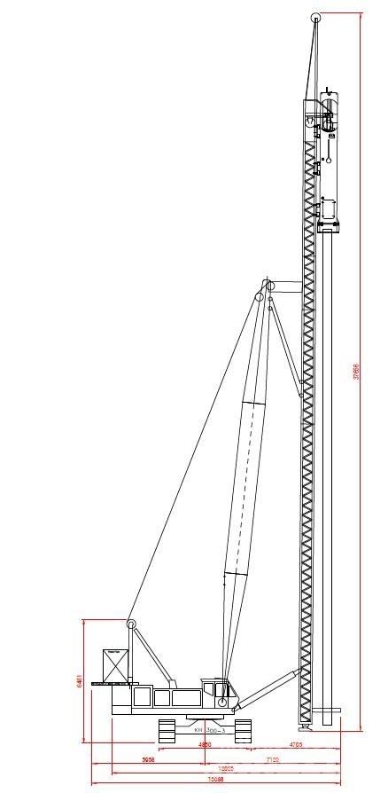 Hitachi KH300-3 PD Gru cingolate