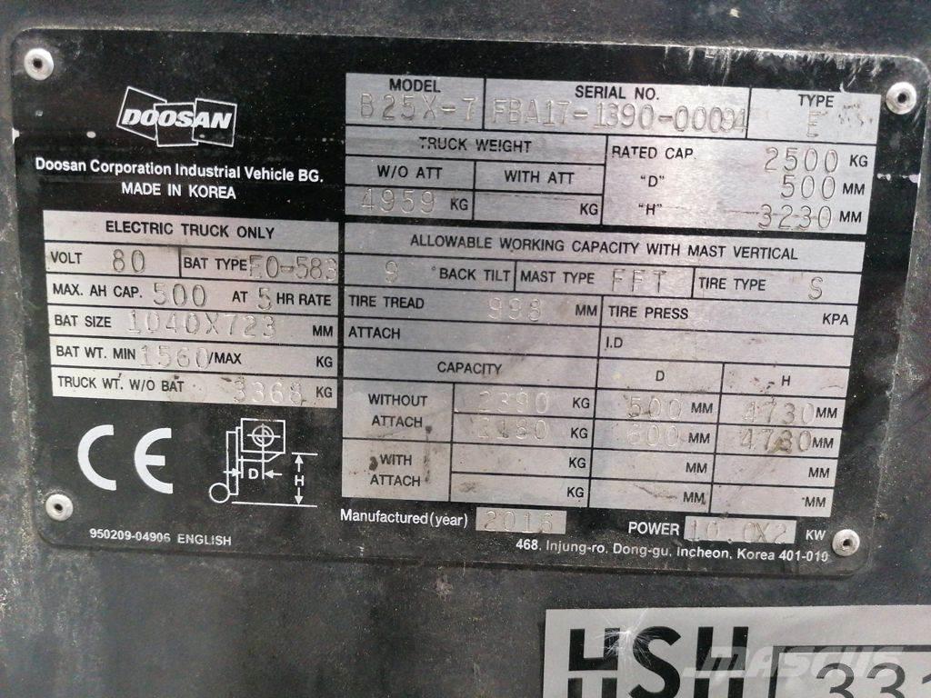 Doosan B25X-7 Carrelli elevatori elettrici