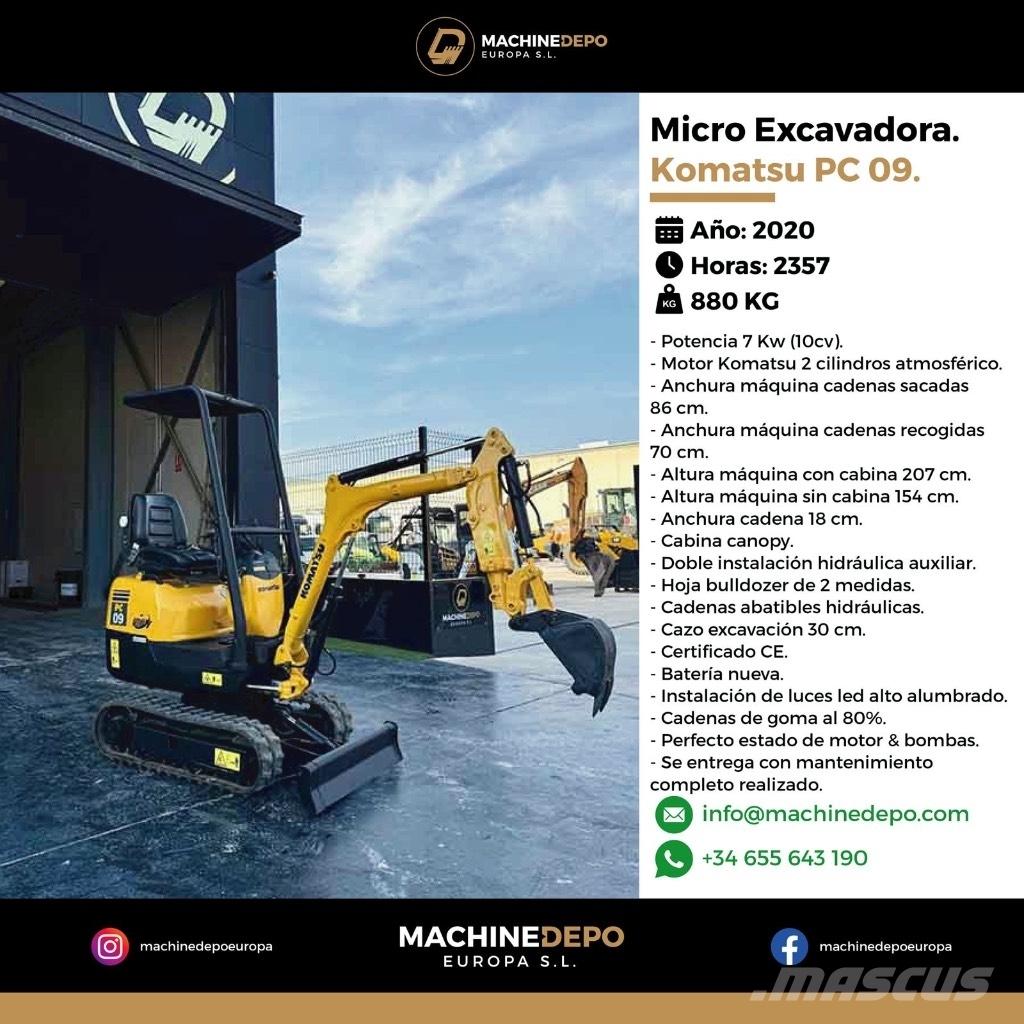 Komatsu PC 09-1 Miniescavatori